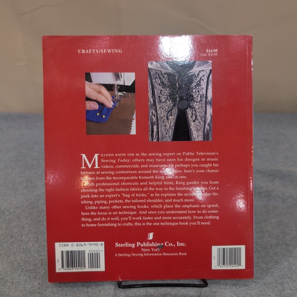 Designer Techniques Couture Tips for Home Sewing Kenneth D King 1996 Paperback - Picture 2 of 4